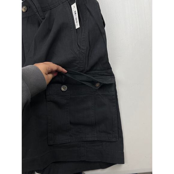Amazon Essentials Men's 40W Black 10" Inseam Classic Fit Cargo Shorts Cotton - Picture 6 of 11
